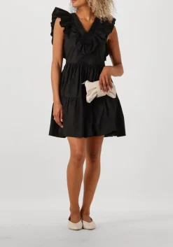 SECOND FEMALE e mini jurk zana dress zwart Discount
