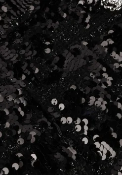 SECOND FEMALE e mini jurk flakes dress zwart Sale