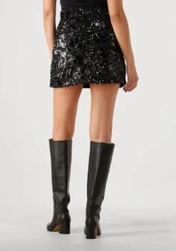 SECOND FEMALE e minirok flakes skirt zwart Clearance