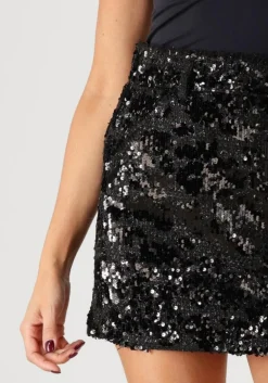 SECOND FEMALE e minirok flakes skirt zwart Clearance