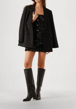 SECOND FEMALE e top flakes top zwart Hot