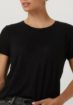 SECOND FEMALE e t-shirt peony o neck tee zwart Hot