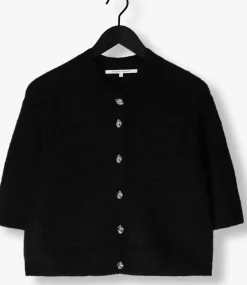 SECOND FEMALE e vest andria knit cardigan zwart Sale