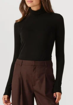 SECOND FEMALE e vest matima t-neck tee zwart Outlet