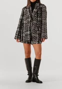 SECOND FEMALE e vest matima t-neck tee zwart Outlet