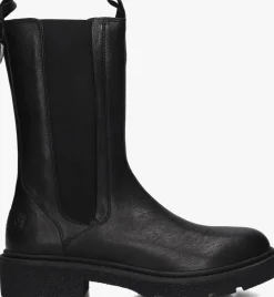 SHABBIES e chelsea boots jacy shelly zwart New