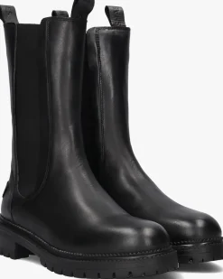 SHABBIES e chelsea boots tirza shelly zwart