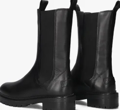 SHABBIES e chelsea boots tirza shelly zwart