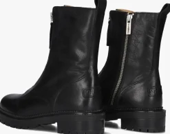 SHABBIES e enkelboots tirza zipa zwart New