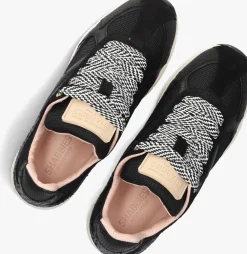 SHABBIES e lage sneakers celia race zwart Discount