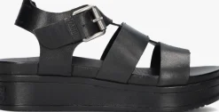 SHABBIES e platte sandalen maro bold zwart