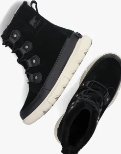 SOREL e vachtlaarzen explorer ii joan faux fur wp zwart