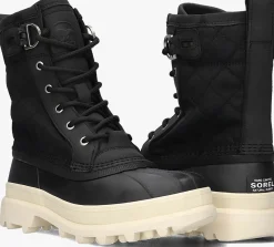 SOREL e veterboots caribou royal wp dames zwart