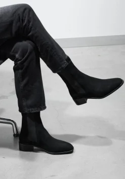 STEFANO LAURAN e chelsea boots botin plano zwart Discount