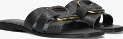 STEFANO LAURAN e slippers 24152 zwart Outlet