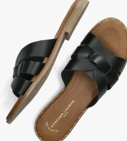 STEFANO LAURAN e slippers led knoop slipper zwart Discount