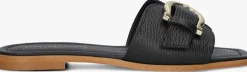 STEFANO LAURAN e slippers led 1 band slipper met gesp zwart