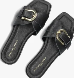 STEFANO LAURAN e slippers 23100 zwart Discount