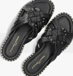 STEFANO LAURAN e slippers 24003 zwart Hot