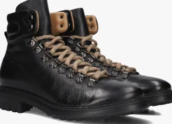STEFANO LAURAN e veterboots 1562 zwart Outlet