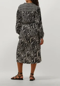 STELLA FOREST e midi jurk e24ro053 zwart