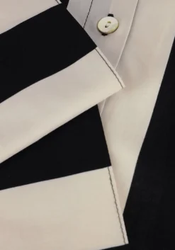 SUMMUM e blouses blouse bow stripe printed zwart