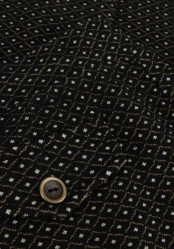 SUMMUM e flared broek flared pants mini pattern jacquard zwart Discount