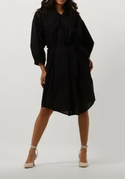SUMMUM e midi jurk dress cotton voile zwart Clearance