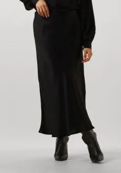 SUMMUM e midirok skirt heavy silk touch zwart Sale