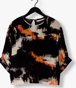 SUMMUM e top top painted print zwart Sale