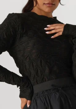 SUMMUM e tops & t-shirts top spider mesh zwart Hot