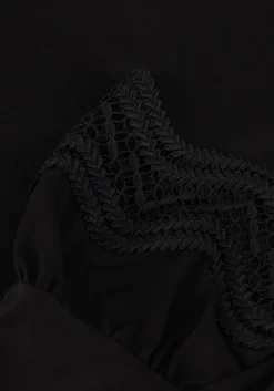 SUMMUM e t-shirt jersey top tee with lace zwart Sale