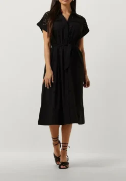 SUNCOO e midi jurk coco zwart Clearance