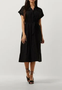 SUNCOO e midi jurk coco zwart Clearance