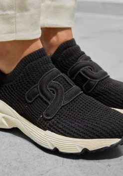 TOD'S e lage sneakers sport. run zwart Sale