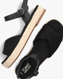TOMS e platte sandalen abby zwart Sale