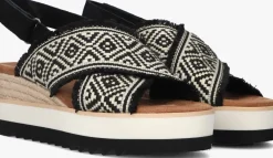 TOMS e platte sandalen diana crossover zwart New