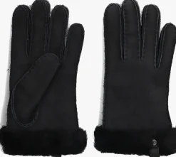 UGG e handschoenen shorty glove w leather trim zwart Online