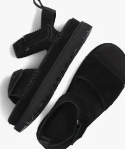 UGG e platte sandalen w goldenstar zwart Outlet