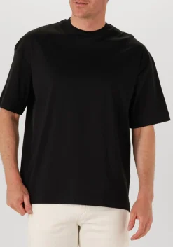 VALENZA e t-shirt 1026 interlock supima oversized t shirt zwart New