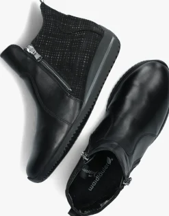 WALDLAUFER e enkellaarsjes 980808 zwart Discount