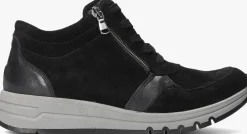 WALDLAUFER e hoge sneakers h april zwart