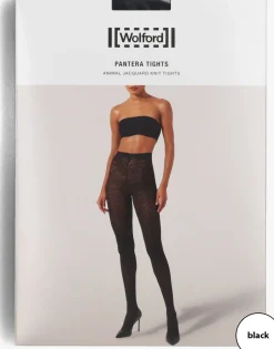 WOLFORD e panty's pantera tights zwart Discount