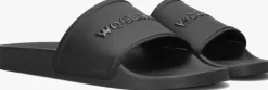 WOOLRICH e badslippers slide sandal zwart Outlet