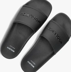 WOOLRICH e badslippers slide sandal zwart Outlet