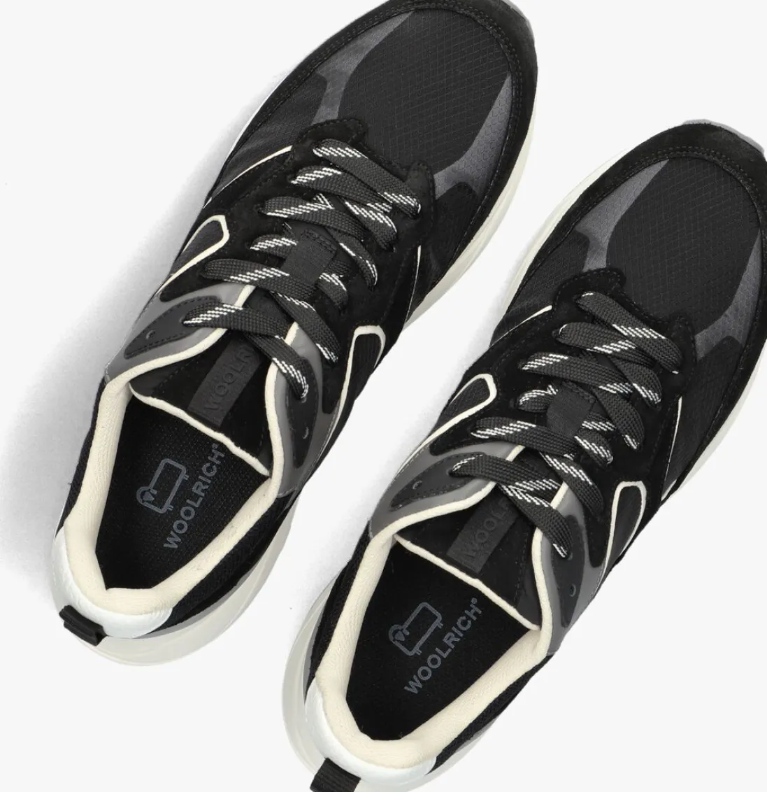 WOOLRICH e lage sneakers running man zwart New
