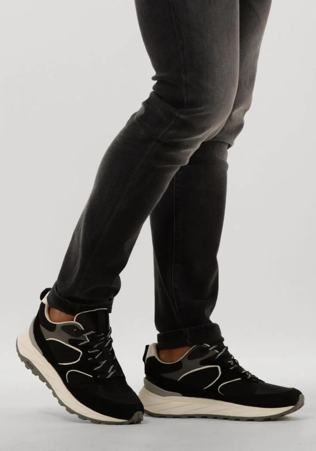 WOOLRICH e lage sneakers running man zwart New